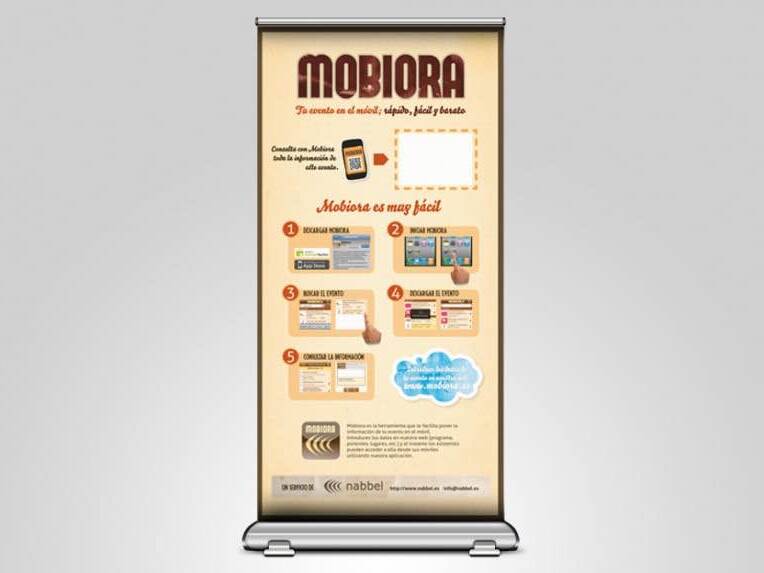 Diseño de Roll-up para Mobiora de Nabbel