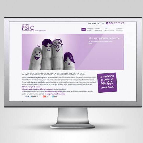 Diseño web para CentroPSIC