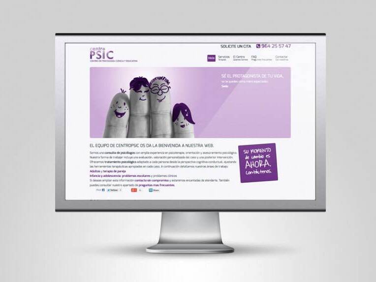 Diseño web para CentroPSIC