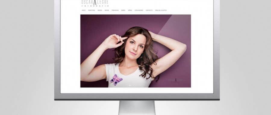 Dise&ntilde;o web para Oscar Alegre Fotograf&iacute;a
