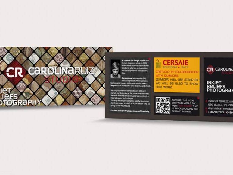 Flyer para feria Cersaie para CRStudio