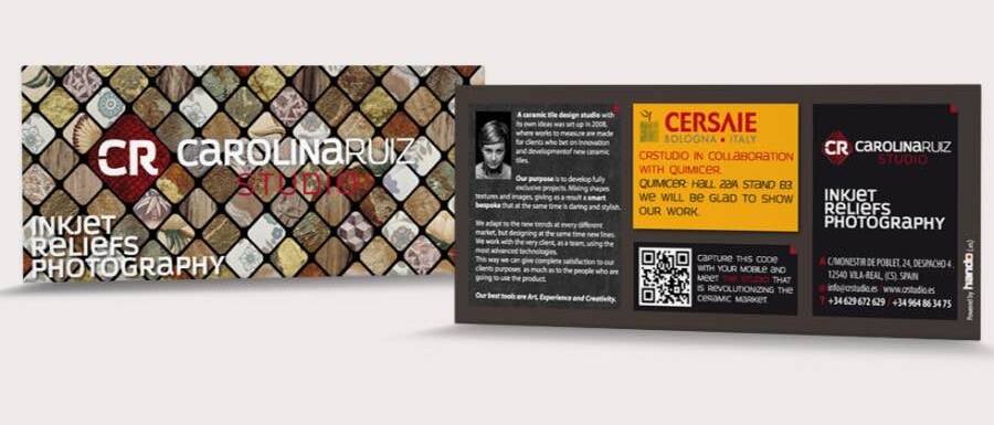 Flyer para feria Cersaie para CRStudio