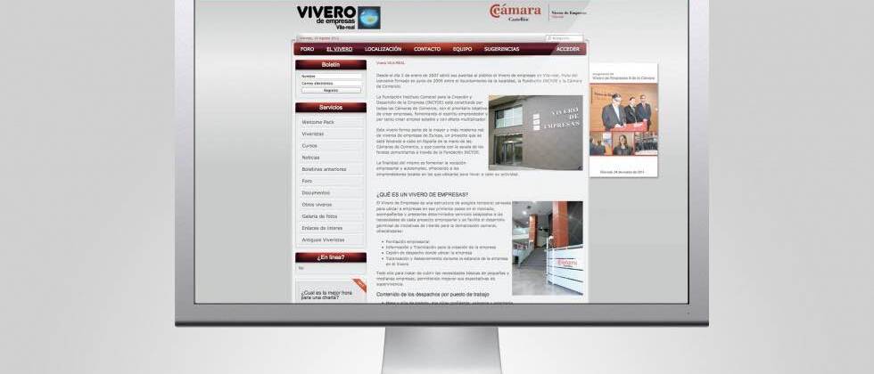 Website del Vivero de empresa en Vila-real